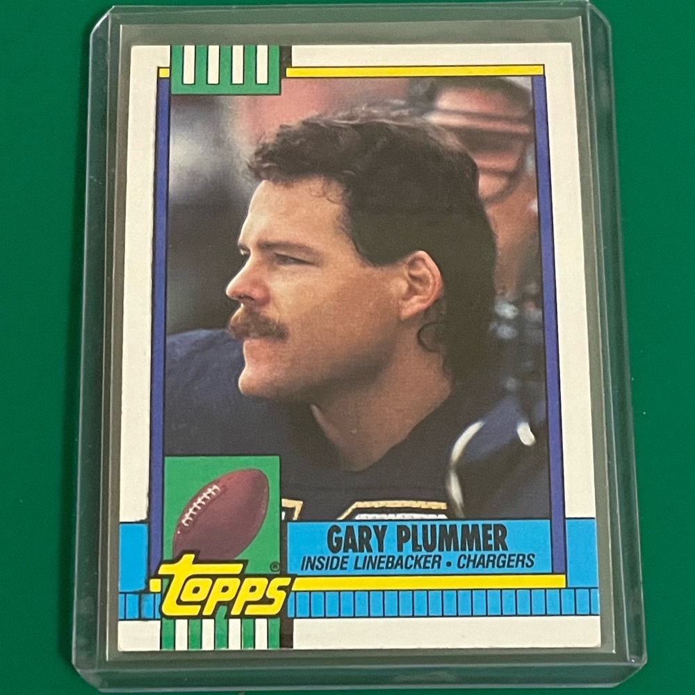 Gary Plummer #396 1990 Topps Football Trading Card